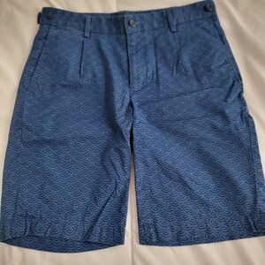 Murano Blue Wave Pattern Men's Shorts Size 30